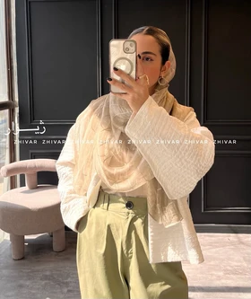 شال ساده حریر ابریشم
