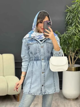 مانتو جین کمرکش