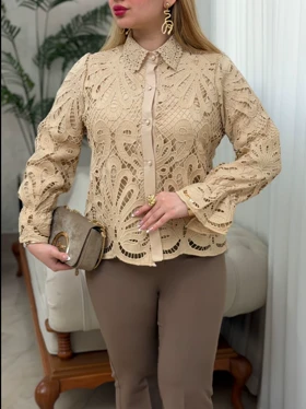 شومیز دانتل سما 3789