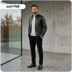 کاپشن چرم مردانه اسپرت مدل B0609
