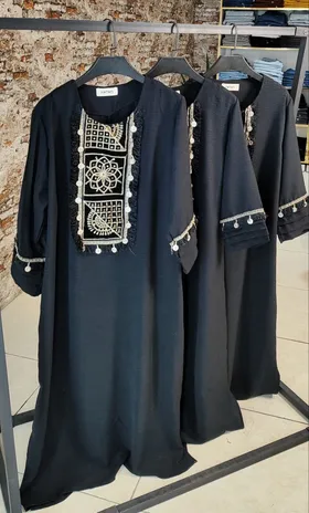 مانتو کفتان پولکی زنانه