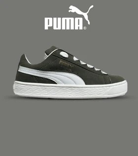 کفش کتانی ورزشی سبز مردانه و زنانه PUMA suede XL مدل 6933