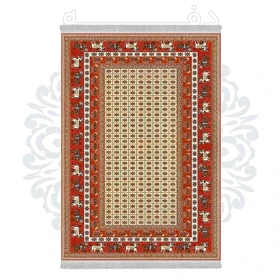 فرشینه از جنس پارچه هازان مخمل ترک طرح سنتی و مدرن برند دفه کد DHU230