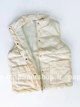 پافر زنانه شمعی زیپ مخفی دوجیب