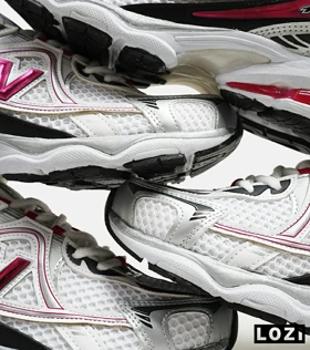 کفش کتانی مردانه و زنانه سفید سرخابی NEW BALANCE 1064 مدل 5623