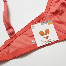 سوتین زنانه فنردار گلبهی کد 5044