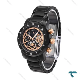 ساعت بولگاری زنانه سه موتوره کرنوگراف مشکی رزگلد Bvlgari-6169-L