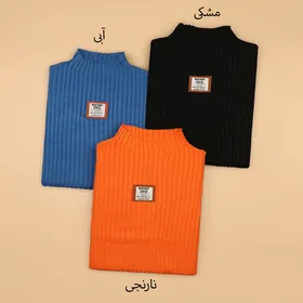 پلیور بافت یقه سه سانت