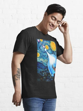 تیشرت دراگون بال تیشرت Dragon Ball طرح Goku Vs Vegeta Dragon Ball Z Starry Night