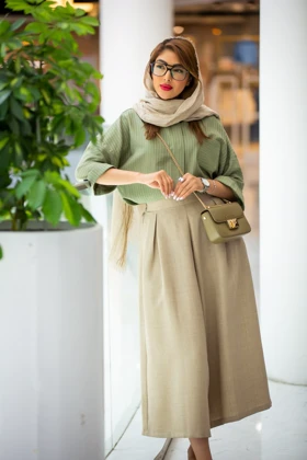مانتو شومیز باکسی خطی