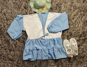 شومیز مانتویی عروسکی زنانه کد 403066