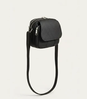 کیف دوشی چرم کنفی مدل آیسودا