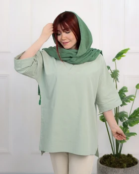 شومیز لینن بیسیک زنانه 0866
