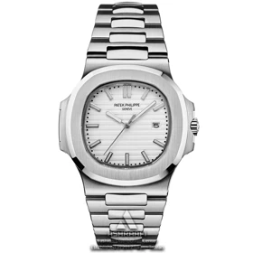 ساعت پتک فیلیپ صفحه سفید Patek Philippe Nautilus SW