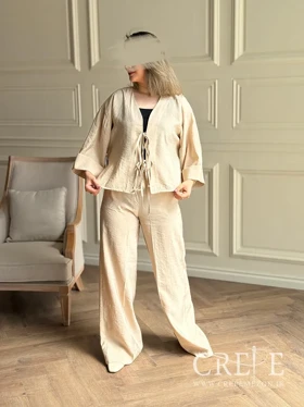 شومیز شلوار جلو گره