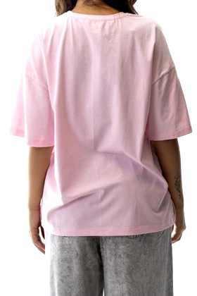 تیشرت ریلکس فیت چاک‌دار زنانه