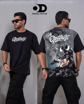 تیشرت لش سه بعدی طرح ربات آخرالزمانی Optimist