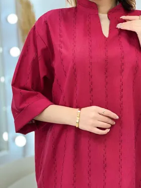 مانتو کوک دوزی یقه دیپلمات
