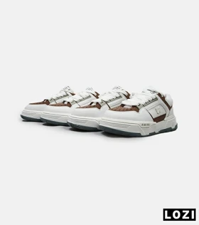 کفش کتانی سفید قهوه ای AMIRI MA2 Leather