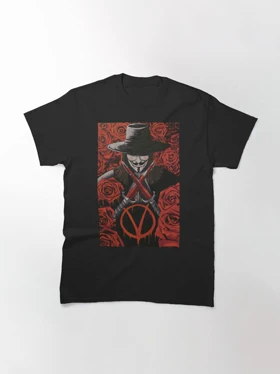 تیشرت وی فور وندتا | V for Vendetta red Classic T-Shirt کد 249794