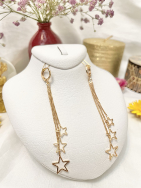 گوشواره آویزدار طرح ستاره