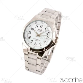 ساعت کیو اند کیو (Q&amp;Q) مردانه نقره ای صفحه سفید 102546