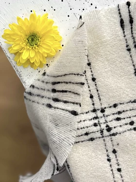 شال موهر بوکله سفید 20666