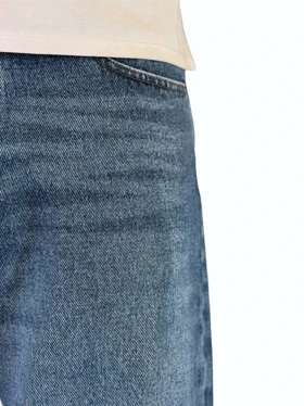 شلوار جین مردانه بگ استایل رنگ آبی روشن کد 00349