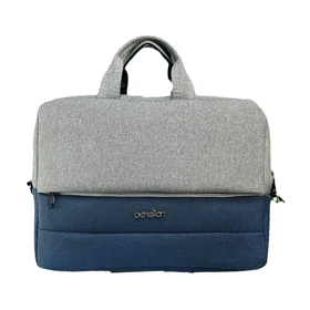 کیف لپ تاپ دوشی Benetton مدل MC-629 (طوسی سرمه ای)