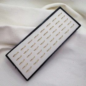 پیرسینگ فیک (Fake) مدل «حلقه طلایی» | بدون نیاز به سوراخ (فروش تکی)