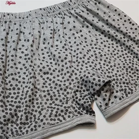 شورت مردانه ماییلدا مدل پادار پنبه‌ای طوسی کد 5041