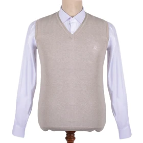 ژیله یقه هفت مردانه کرمی