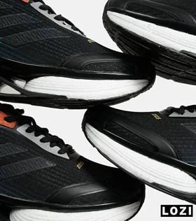 کفش کتانی مردانه و زنانه سرمه ای مشکی Adidas PureBoost v02