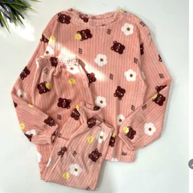 ست راحتی زنانه تدی حوله ای خرسی