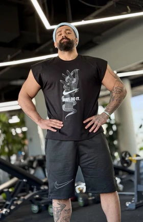 رکابی نایک حلقه‌ای وست مشکی nike