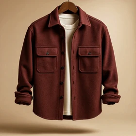 کت فوتر کوبیده زرشکی بورگاندی خاص و ضخیم استایل اولد مانی آزاد باکسی