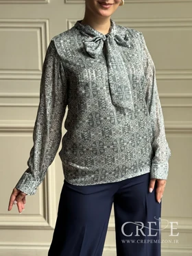 شومیز حریر شاین زیتونی