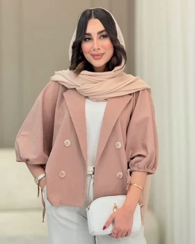 مانتو کتی پارچه پفکی
