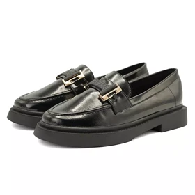کفش کالج زنانه مدل Flat shoes - 0252_ Black