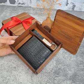 کیف پول چرم جیبی مردانه مدل 2 لت طرح روکو