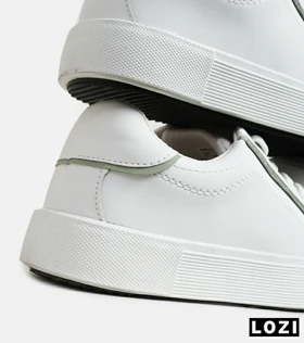 کفش کتانی مردانه سفید سبز PULL&BEAR