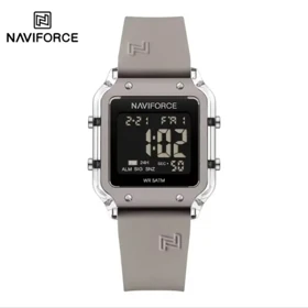 ساعت دیجیتال نیوی فورس مدل NF7120 بند رابر طوسی مدل m-10386