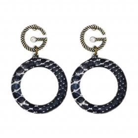 گوشواره دخترانه فانتزی حلقه‌ای مدل G