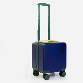 چمدان کابین سایز خلبانی وارداتی پاف تراول کد PUFF TRAVEL JUNIOR (آبی)