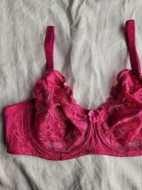 سوتین تک دانتل و پرلون فنردار مدل Romelica برند SHANDERMAN کد: 2415