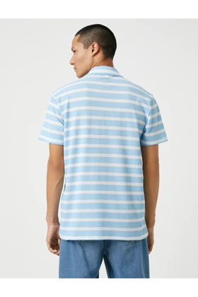 تیشرت یقه پولو مردانه اورجینال کوتون koton