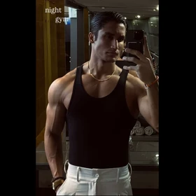 تنک تاپ مشکی کبریتی مردانه فول کش