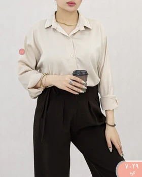 شومیز ساتن بلوط 7029