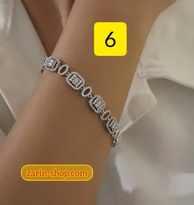 دستبند جواهری نگینی زنانه