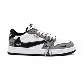 کفش و کتانی مردانه مدل نایک ترویس NIKE TRAVIS رنگ سفید طوسی کد 30357